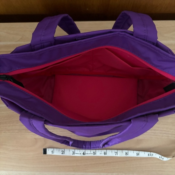 SOLD Yoshida PORTER Girl Purple Small Tote Bag Japan Bright Pink Interior - Picture 10 of 15